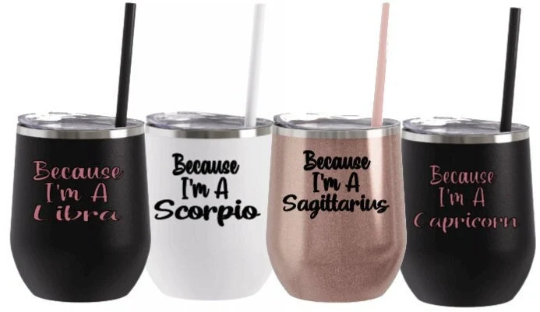 Zodiac Wine Tumbler