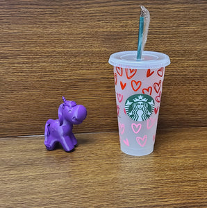 Triple Hearts Starbucks Cup