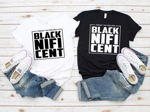 Today I'm Feeling Blacknificent | Short Sleeve Shirt