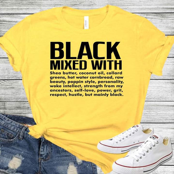 Black Mixed With... | Short Sleeve Shirt