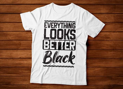 Everything Looks Better Black | Short Sleeve Shirt