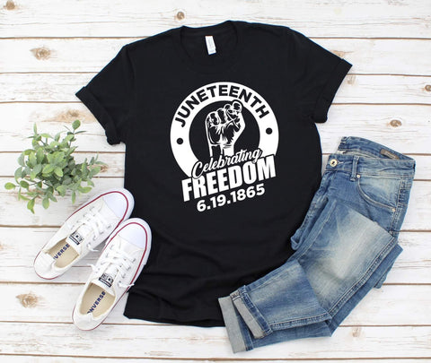 Juneteenth Celebrating Freedom| Short Sleeve Shirt