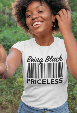 Being Black Priceless| Short Sleeve Shirt