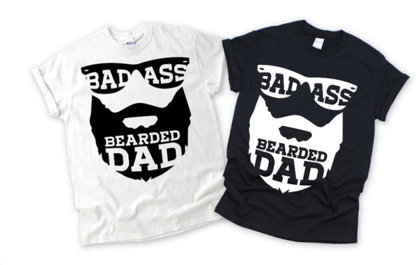 Bad Ass Bearded Dad |Short Sleeve Shirt