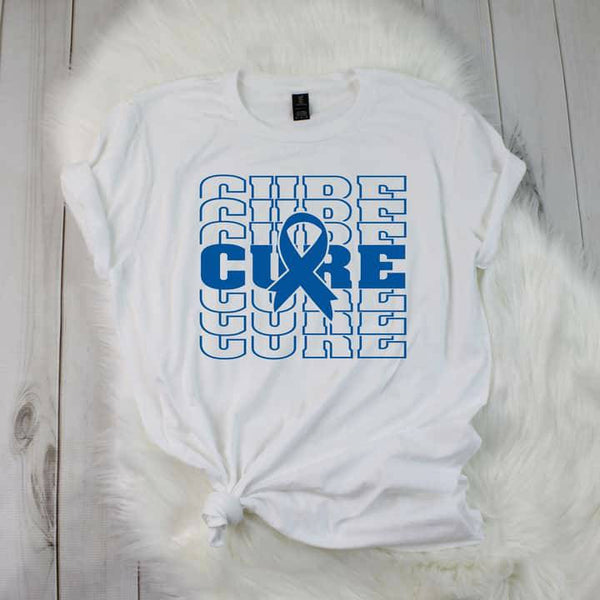 Cure Cancer Ribbon Shirt| Short Sleeve Shirt