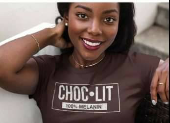 Choc  Lit.. 100% Melanin | Short Sleeve Shirt