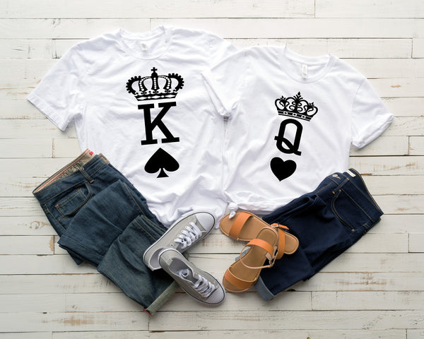 King of Spades and Queen of Hearts | Short Sleeve Shirt